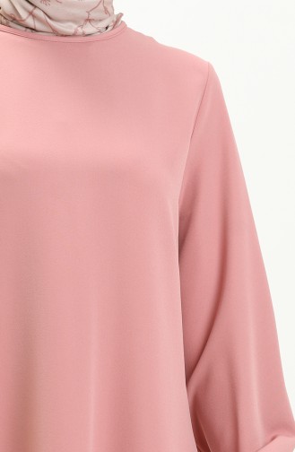 Elastic Sleeve Tunic 1825-10 Dusty Rose 1825-10