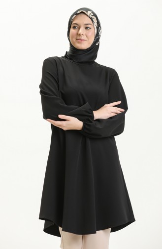 Elastic Sleeve Tunic 1825-11 Black 1825-11