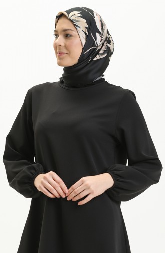 Elastic Sleeve Tunic 1825-11 Black 1825-11