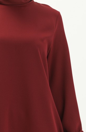 Elastic Sleeve Tunic 1825-13 Claret Red 1825-13