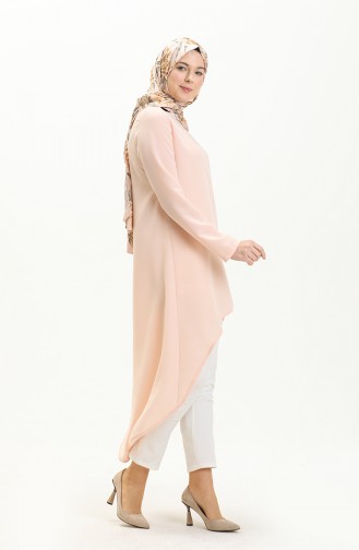 Tofisa Asymmetric Long Tunic 3652-02 Light Powder 3652-02