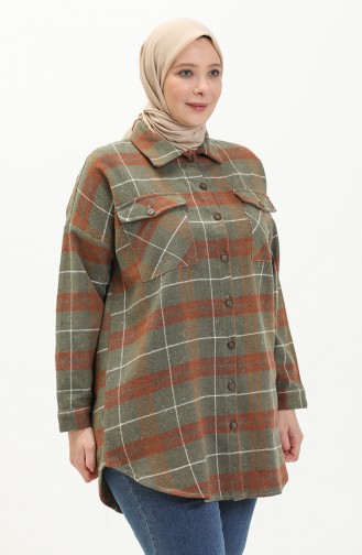 Khaki Overhemdblouse 2010-01