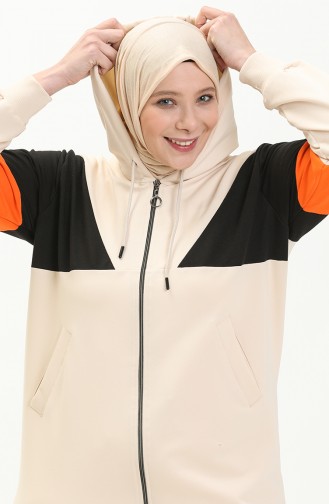 Three Piece Tracksuit 6001-01 Cream 6001-01