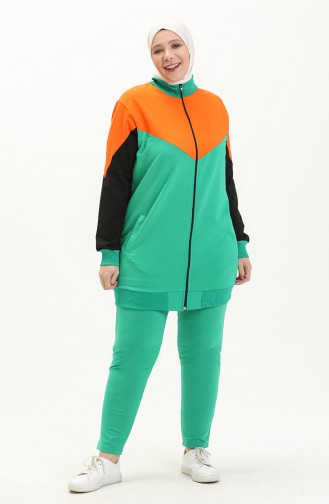 Three Piece Tracksuit 6004-04 Green 6004-04