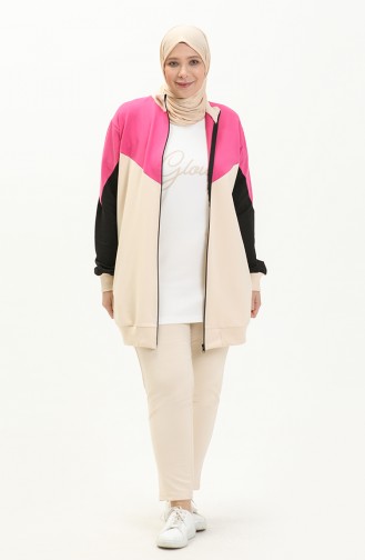 Three Piece Tracksuit 6004-06 Cream 6004-06