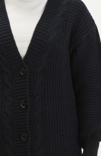 Dunkelblau Strickjacke 2929