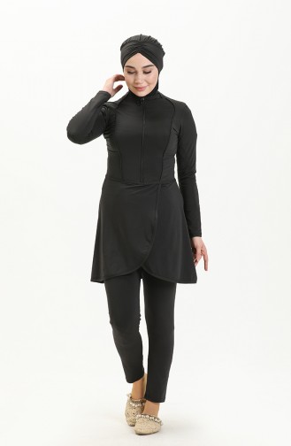 Black Swimsuit Hijab 2230.Siyah