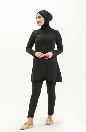 Black Swimsuit Hijab 2230.Siyah