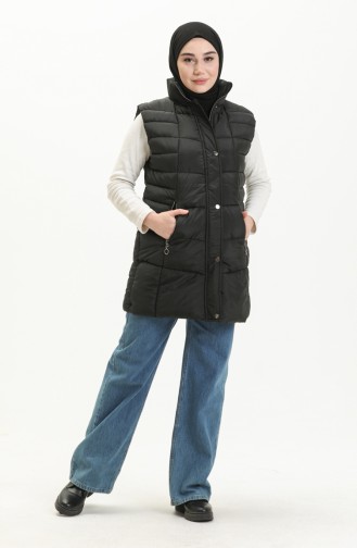 Hooded Puffer Vest 9010-05 Black 9010-05