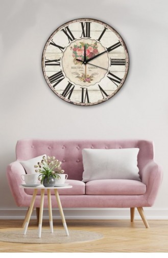 Retro Tasarımlı Duvar Saati 40 X 40 Mbolddsx40 0235