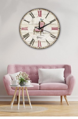 Retro Tasarımlı Duvar Saati 40 X 40 Mbolddsx40 0264