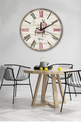 Retro Tasarımlı Duvar Saati 40 X 40 Mbolddsx40 0264