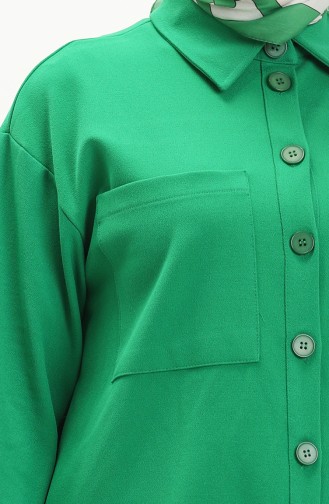 Düğmeli Gömlek 2022280-04 Yeşil
