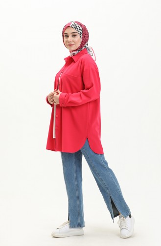 Düğmeli Gömlek 2022280-07 Pembe