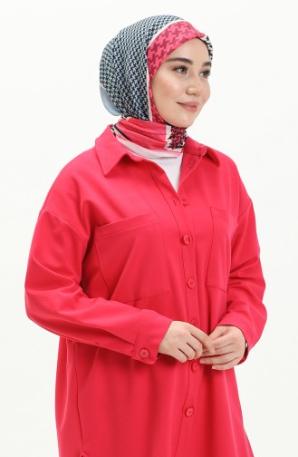 Düğmeli Gömlek 2022280-07 Pembe