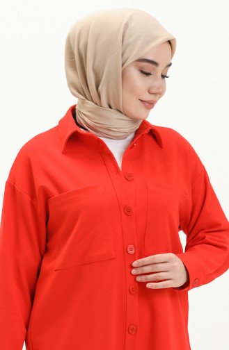 Orange Overhemdblouse 2022280-09