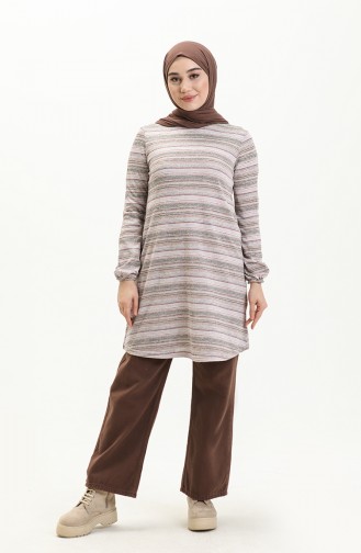 Tunika mit elastischen Ärmeln 8560-02 Puderfarben 8560-02