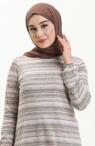 Tunika mit elastischen Ärmeln 8560-02 Puderfarben 8560-02