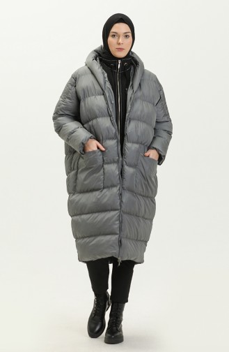 Puffer Coat 8003-02 Gray 8003-02