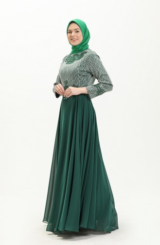 Robe de Soirée 1026-01 Ver Emeraude 1026-01