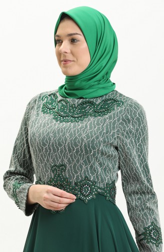 Robe de Soirée 1026-01 Ver Emeraude 1026-01