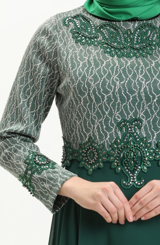 Robe de Soirée 1026-01 Ver Emeraude 1026-01