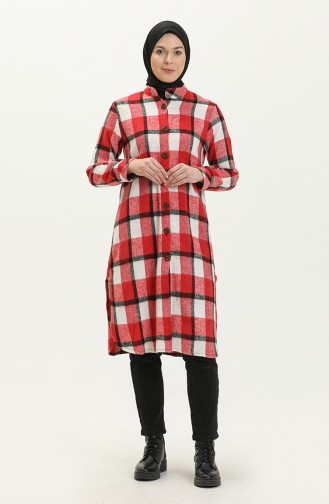 Plaid Tunic 1830-03 Red 1830-03