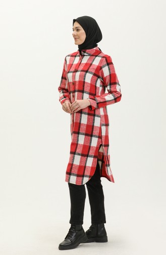 Plaid Tunic 1830-03 Red 1830-03