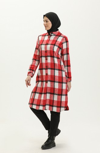 Plaid Tunic 1830-03 Red 1830-03