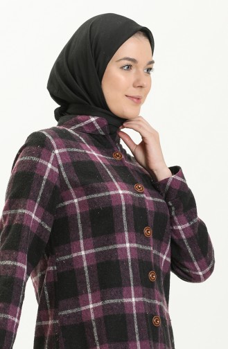 Plaid Tunic 1830c-01 Purple 1830C-01