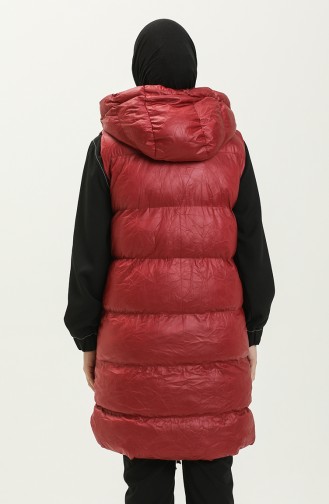 Gilet Matelassé à Capuche 8009-02 Bordeaux 8009-02