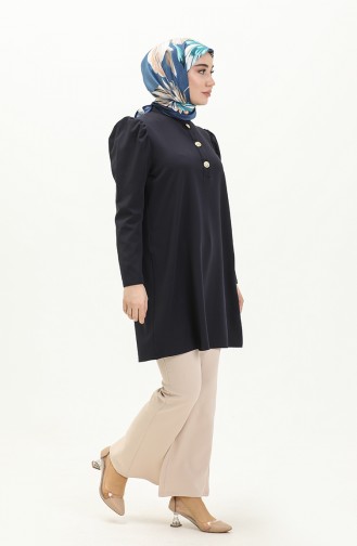 Light Navy Blue Tuniek 1827-06