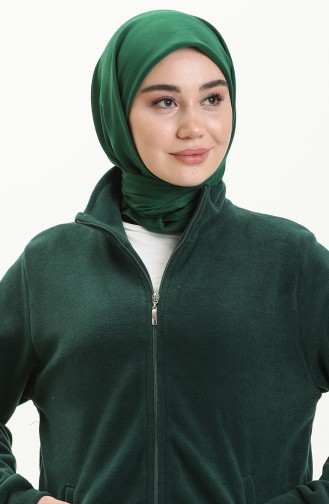 Reißverschluss-Fleecejacke 0006-05 Smaragdgrün 0006-05
