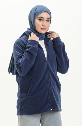 Fleecevest Met Ritssluiting 0006-06 Indigo 0006-06