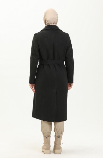 Manteau Cachet Ceinturé 1836-01 Noir 1836-01