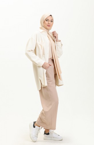 Oyya Wide Leg Pants 228439a-04 Beige 228439A-04