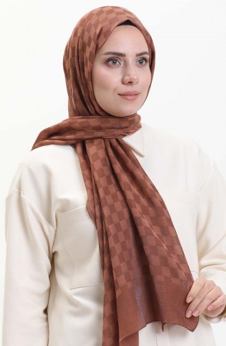 Kare Desenli Carmen Şal 70223-02 Taba