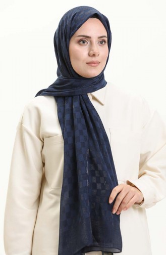 Luxury Shawl 70223-08 Navy Blue 70223-08