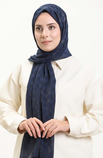 Luxury Shawl 70223-08 Navy Blue 70223-08