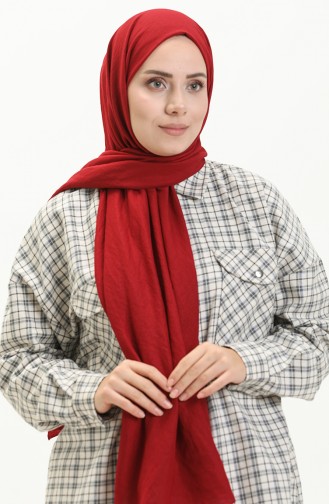 Soft Cotton Shawl 2000-12 Claret Red 2000-12