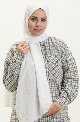 Soft Cotton Shawl 2000-20 White 2000-20