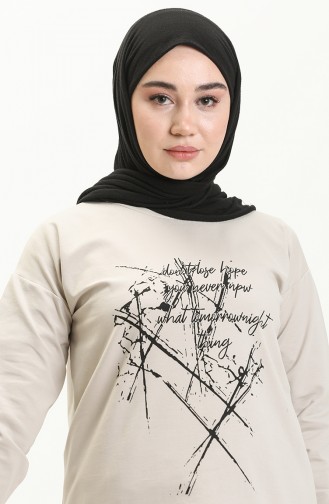 Cream Sweatshirt 10384-01