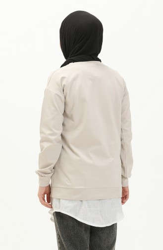 Cream Sweatshirt 10384-01