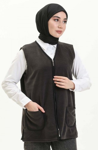 Gilet Polaire à Poche 0005-06 Fumé 0005-06