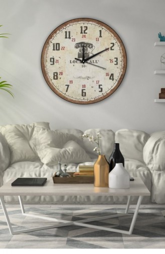 Retro Tasarımlı Duvar Saati 40 X 40 Mbolddsx40 0471