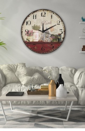 Retro Tasarımlı Duvar Saati 45 X 45 Mbolddsx45 0327