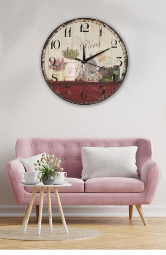 Retro Tasarımlı Duvar Saati 45 X 45 Mbolddsx45 0327
