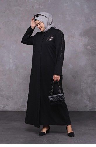 Schwarz Abayas 8600.Siyah