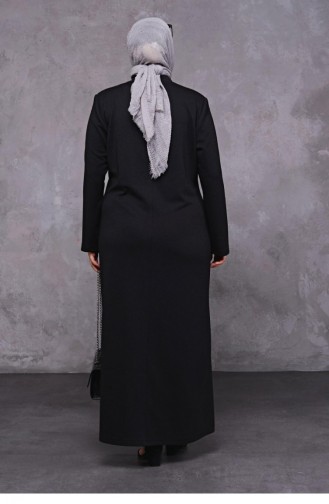 Schwarz Abayas 8600.Siyah