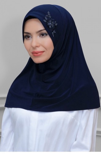 Navy Blue Hoofddoek 1586
